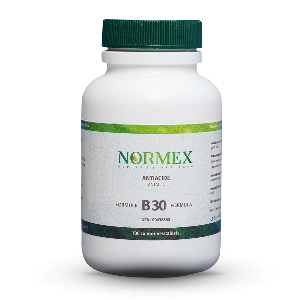 Antacid, acid reflux - Formula B30