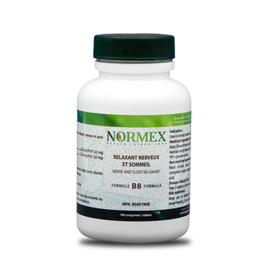 Formule B8 Relaxant nerveux, aide au sommeil