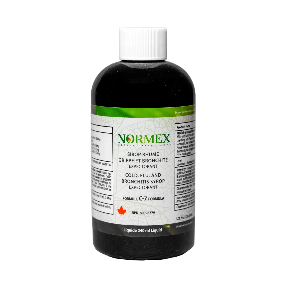 Sirop contre la toux, bronchite - Formule C7