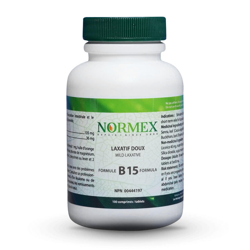 Laxatif, embonpoint - Formule B15